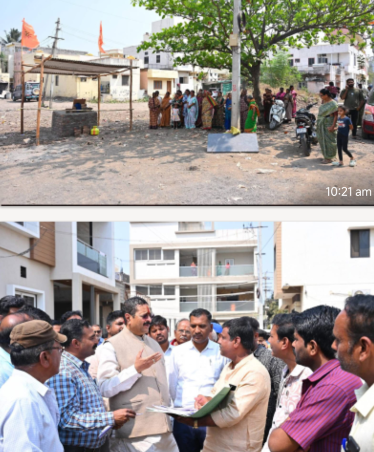 ಸಾರ್ವಜನಿಕ ಉದ್ಯಾನವನ ಜಾಗ ಕಬಳಿಕೆ ಯತ್ನ; ಶಾಸಕ ಯತ್ನಾಳ್ ಭೇಟಿ, ಭೂಮಾಫಿಯಾಗೆ ಎಚ್ಚರಿಕೆ