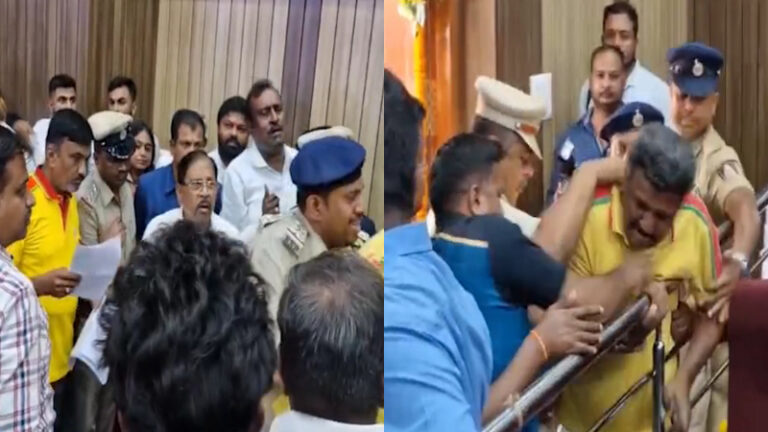 ಗೃಹಸಚಿವರನ್ನು ಪ್ರಶ್ನೆ ಮಾಡಿದ ಕೆಆರ್‌ಎಸ್ ಪಕ್ಷದ ‌ಮುಖಂಡ ಬಂಧನ
