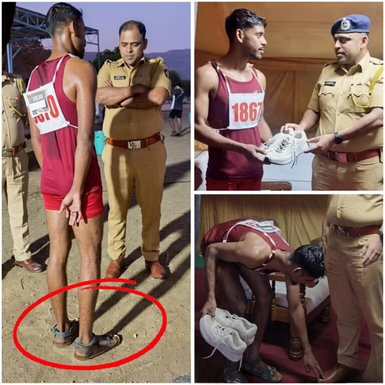 ಹರಿದ ಚಪ್ಪಲಿಯಲ್ಲಿ ಓಡಿ ಪೊಲೀಸ್ ಕನಸು ಕಂಡ ಯುವಕ: ಛಲಕ್ಕೆ ಬೆರಗಾಗಿ ಹೊಸ ಶೂ ಉಡುಗೊರೆ ನೀಡಿದ ಎಸ್‌ಪಿ!
