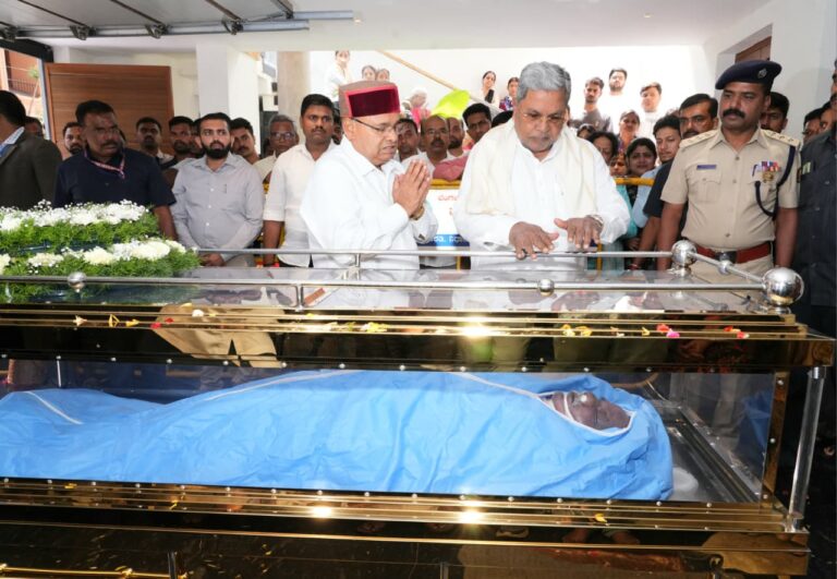 ಸಚಿವ ಡಿ ಸುಧಾಕರ್ ಅವರ ನಿಧನಕ್ಕೆ ಮುಖ್ಯಮಂತ್ರಿಗಳ ಸಂತಾಪ