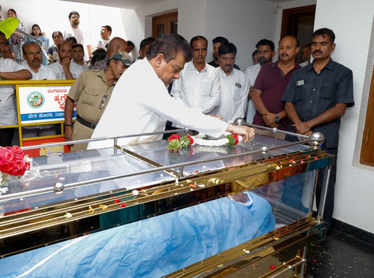 ಸಂಪುಟ ಸಹೋದ್ಯೋಗಿ ನಿಧನಕ್ಕೆ ಸಚಿವ ಎಂ.ಬಿ ಪಾಟೀಲ ಕಂಬನಿ