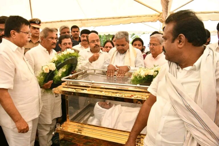 ಮಾಜಿ ಸಚಿವ ಹೆಚ್. ವೆಂಕಟರಮಣ್ಣಪ್ಪ ಅವರ ನಿಧನಕ್ಕೆ ಮುಖ್ಯಮಂತ್ರಿಗಳ ಸಂತಾಪ