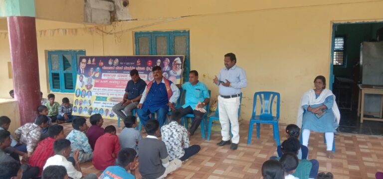 ಆದಿ ಜಾಂಬವ ಕನ್ನಡ ಮಾಧ್ಯಮ ಪ್ರೌಢಶಾಲೆಯಲ್ಲಿ ಶನಿವಾರ ಸಂಭ್ರಮ: ವಿಶೇಷ ಚೇತನರ ಬಗ್ಗೆ ಅರಿವು ಮೂಡಿಸಿದ ಕಾರ್ಯಕ್ರಮ