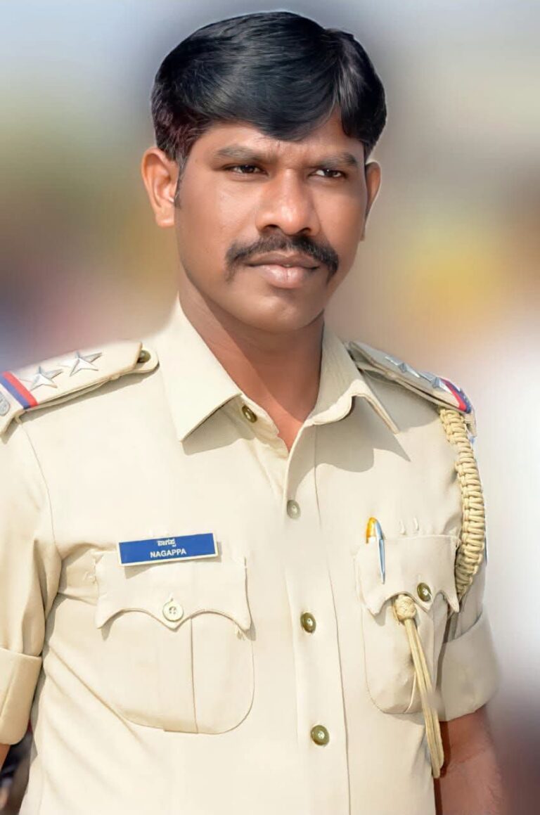 ಪಿಎಸ್ಐ ನಾಗಪ್ಪ.ಬಿ. ರಿಗೆ ಶ್ಲಾಘನಾ ಪದಕ